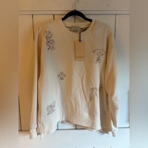 Scotch & Soda Beige Graphic Sweatshirt